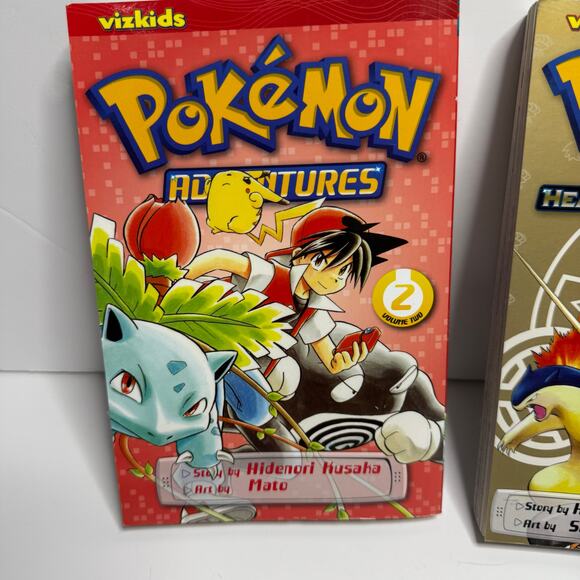 Pokemon Adventures Heart Gold Soul Silver Volume 1 and 2 Paperback Books - Picture 7 of 9